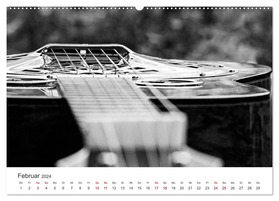 Dobro-Gitarre (CALVENDO Premium Wandkalender 2024)