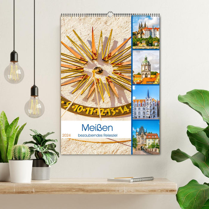 Meißen - bezauberndes Reiseziel (CALVENDO Wandkalender 2024)