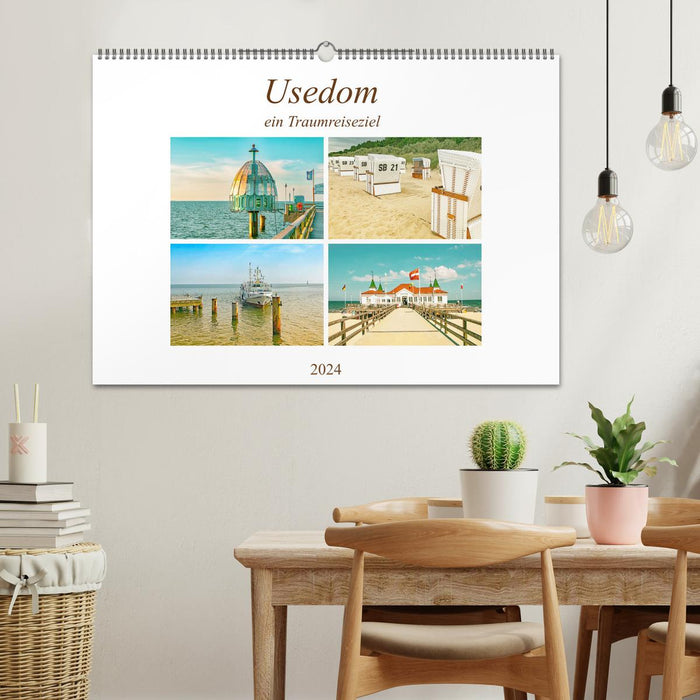 Usedom - a dream travel destination (CALVENDO wall calendar 2024) 