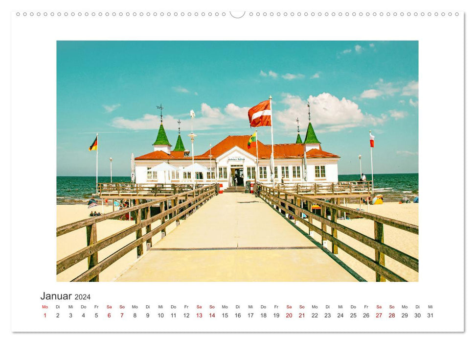 Usedom - a dream travel destination (CALVENDO wall calendar 2024) 