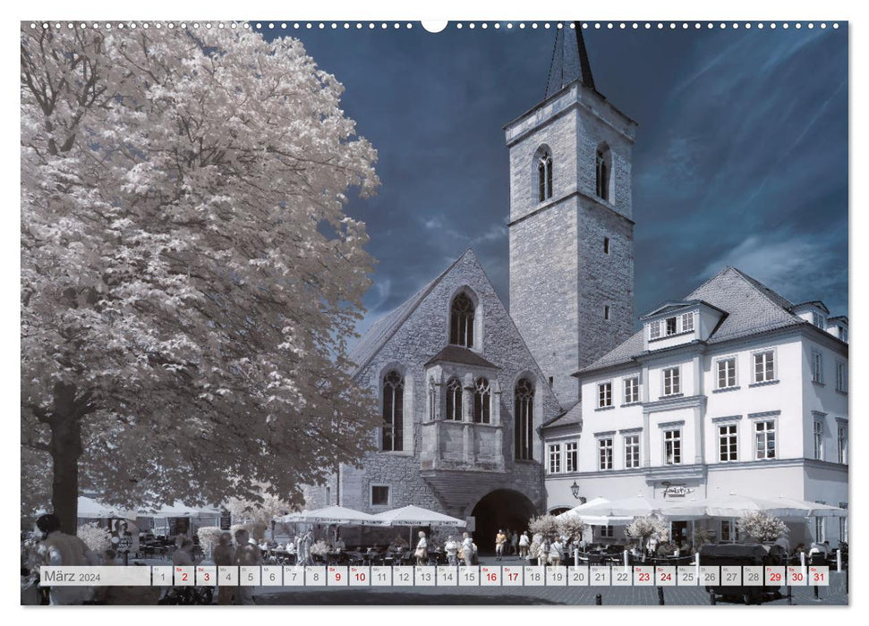 Erfurt - Infrarotfotografien von Kurt Lochte (CALVENDO Wandkalender 2024)