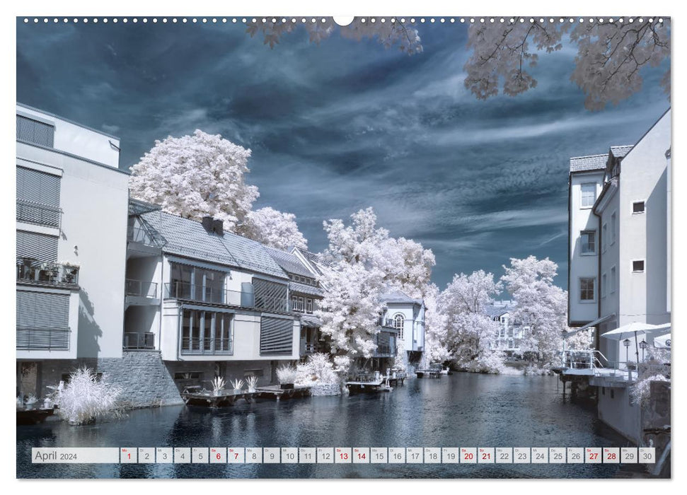 Erfurt - infrared photographs by Kurt Lochte (CALVENDO wall calendar 2024) 
