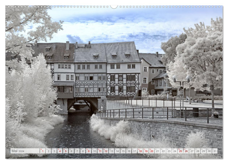Erfurt - Infrarotfotografien von Kurt Lochte (CALVENDO Wandkalender 2024)