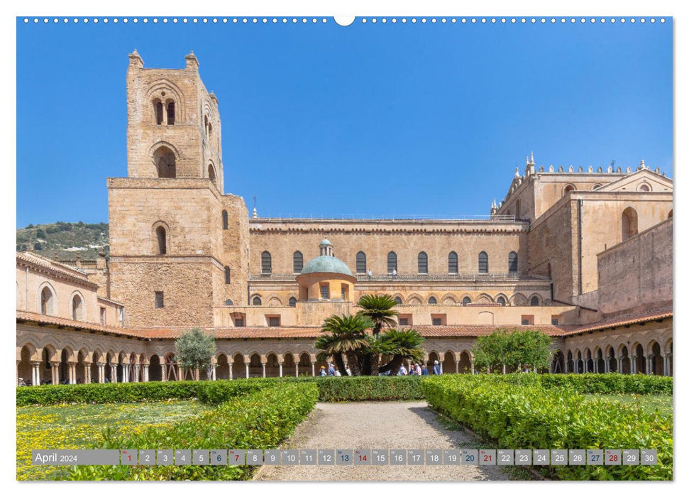 Sizilien - Von Palermo nach Cefalù (CALVENDO Premium Wandkalender 2024)