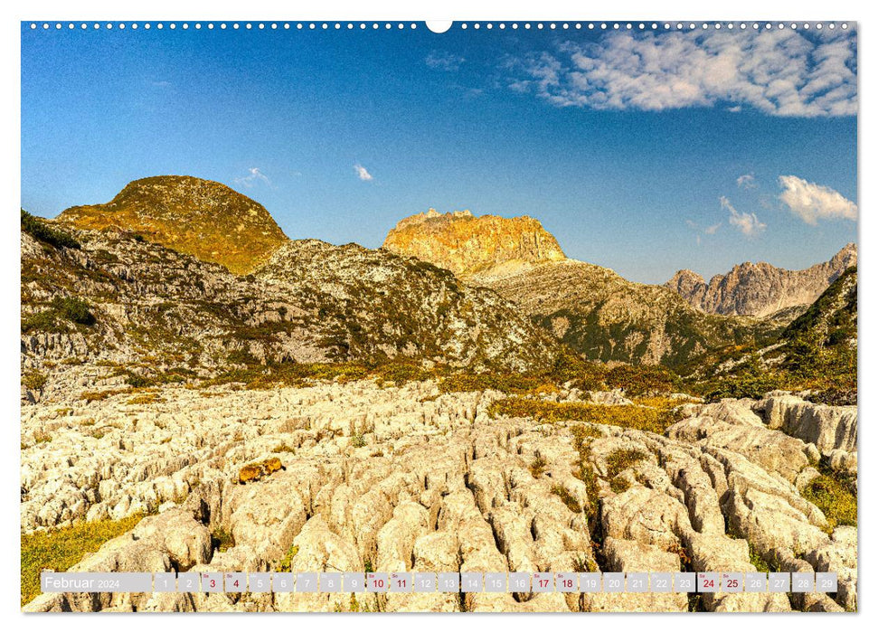 Arlberger Bergwelten (CALVENDO Premium Wandkalender 2024)