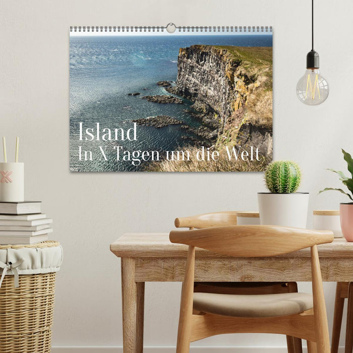 Iceland - Around the World in X Days (CALVENDO Wall Calendar 2024) 