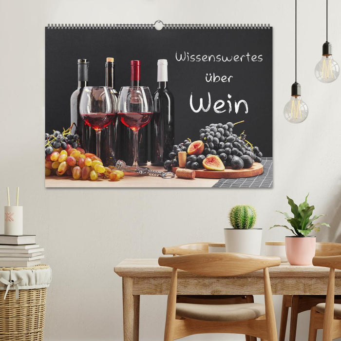 Wissenswertes über Wein (CALVENDO Wandkalender 2024)