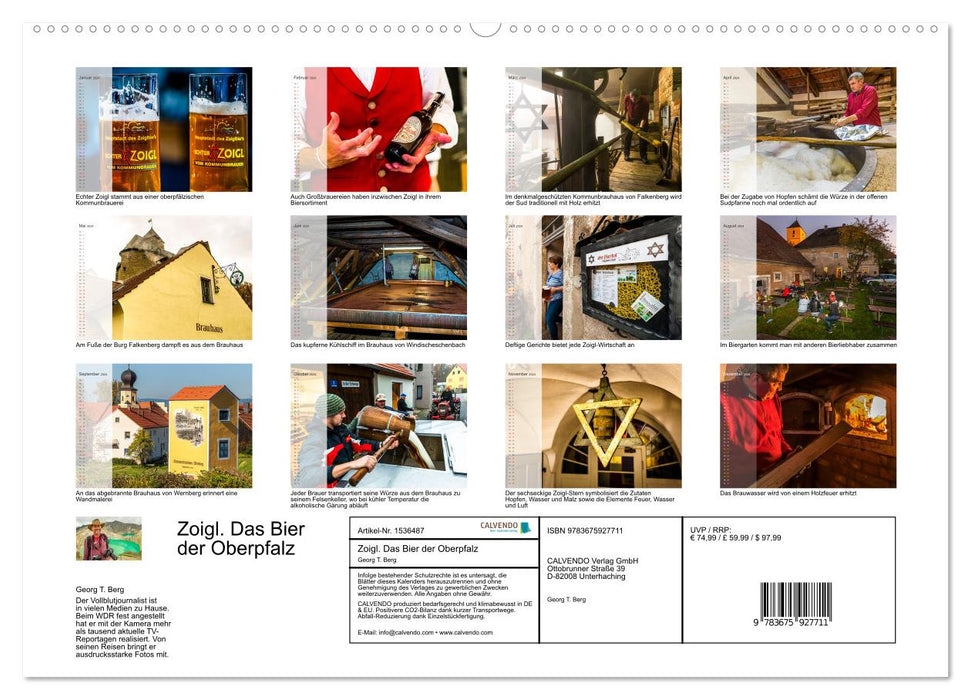 Zoigl. Das Bier der Oberpfalz (CALVENDO Premium Wandkalender 2024)