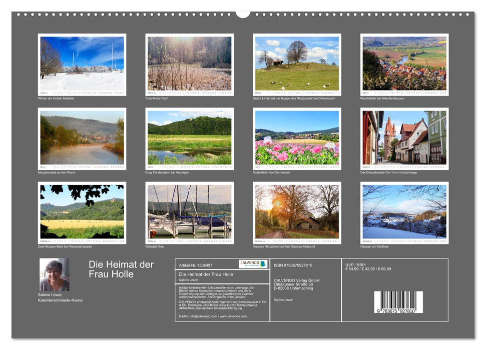 Die Heimat der Frau Holle (CALVENDO Wandkalender 2024)