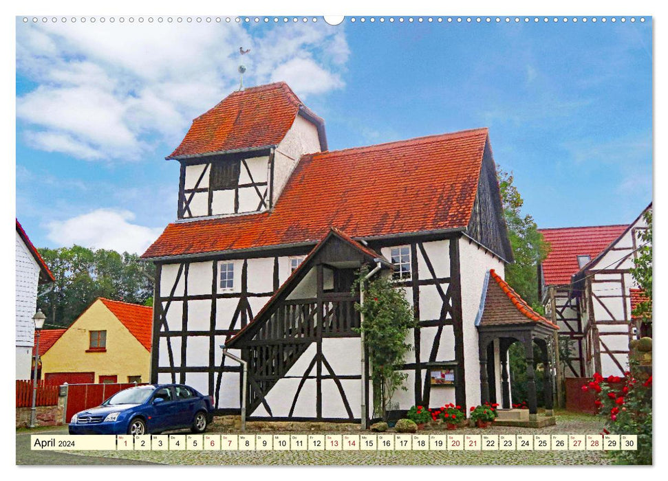 Half-timbered houses - churches in Thuringia (CALVENDO wall calendar 2024) 