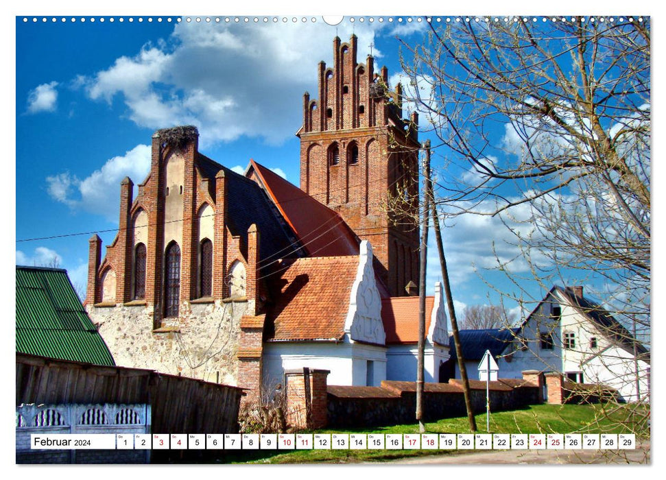 Die Kirche von Mühlhausen - Ein architektonisches Kleinod in Ostpreußen (CALVENDO Premium Wandkalender 2024)