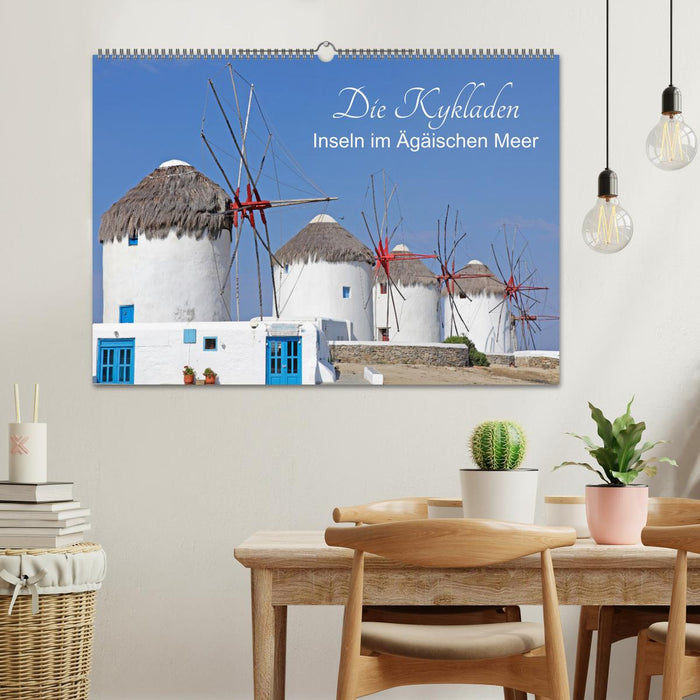 The Cyclades - Islands in the Aegean Sea (CALVENDO wall calendar 2024) 