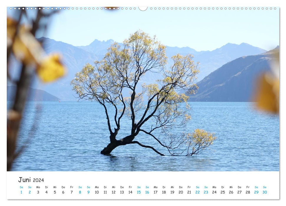 Neuseeland - Berge, Seen und Meer (CALVENDO Wandkalender 2024)