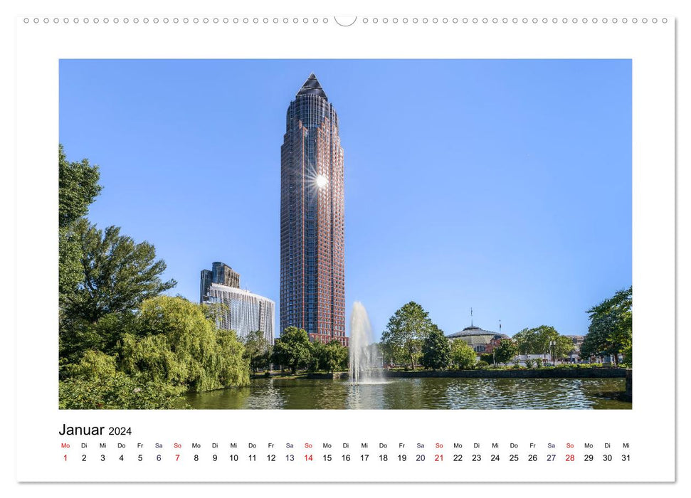 Frankfurt - Parks und Gärten (CALVENDO Premium Wandkalender 2024)