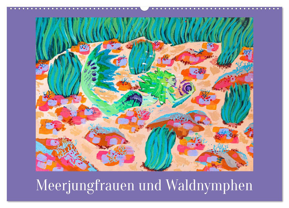 Meerjungfrauen und Waldnymphen (CALVENDO Wandkalender 2024)