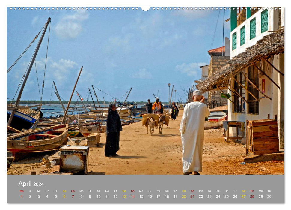 Lamu - insider tip in Kenya (CALVENDO Premium Wall Calendar 2024) 