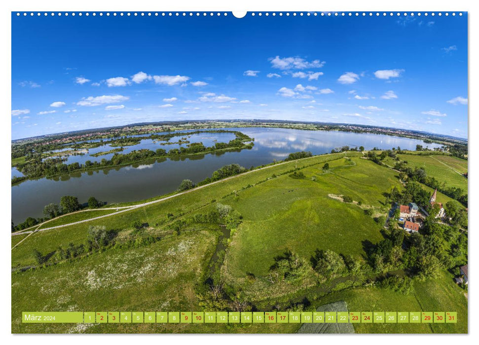 Meine Heimat von oben ... Luftaufnahmen vom Fränkischen Seenland (CALVENDO Premium Wandkalender 2024)