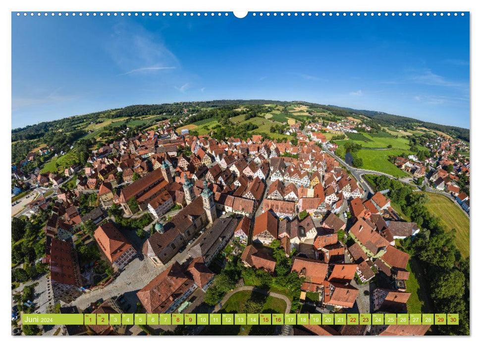 Meine Heimat von oben ... Luftaufnahmen vom Fränkischen Seenland (CALVENDO Premium Wandkalender 2024)