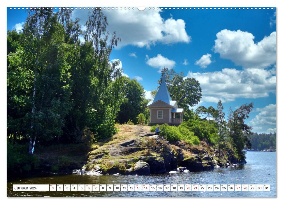 Heiligtum im Hohen Norden - Die Wladimir-Kathedrale auf Walaam (CALVENDO Wandkalender 2024)