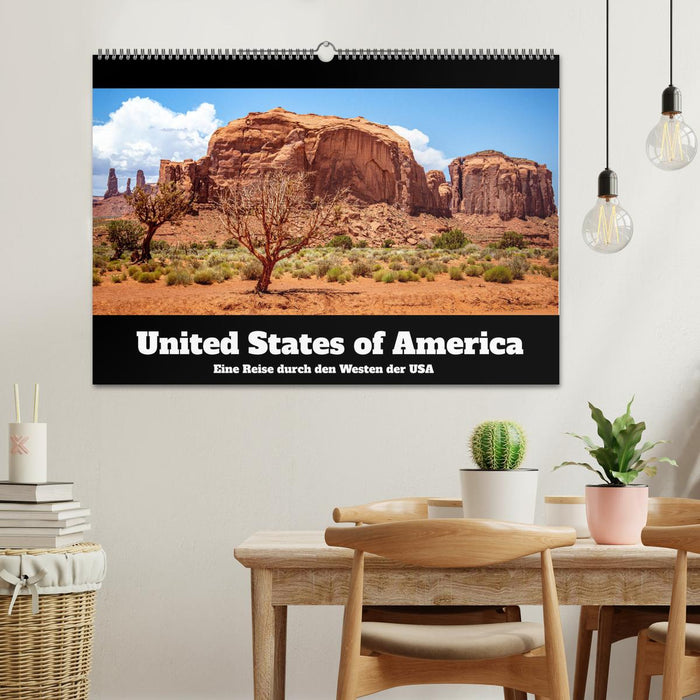 États-Unis d'Amérique - Un voyage à travers l'ouest des États-Unis (Calendrier mural CALVENDO 2024)