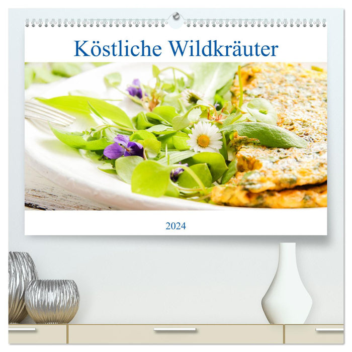 Köstliche Wildkräuter (CALVENDO Premium Wandkalender 2024)