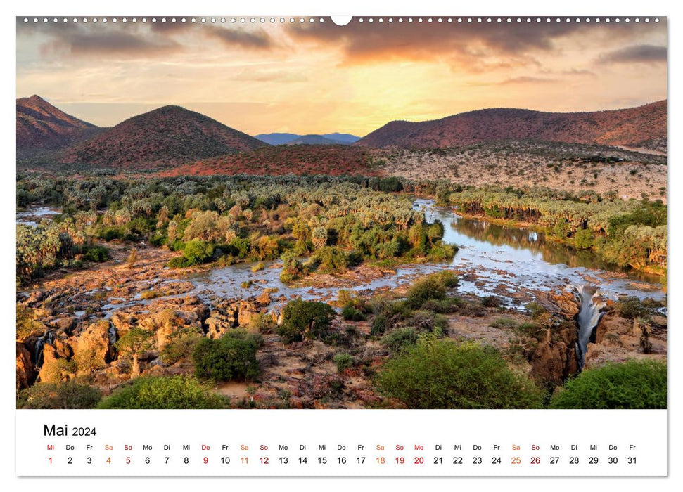 NAMIBIA • Lebensader Wasser (CALVENDO Wandkalender 2024)