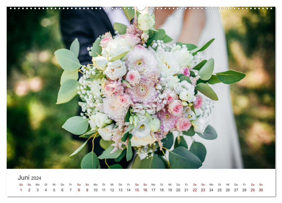 Blumen für die Braut (CALVENDO Premium Wandkalender 2024)