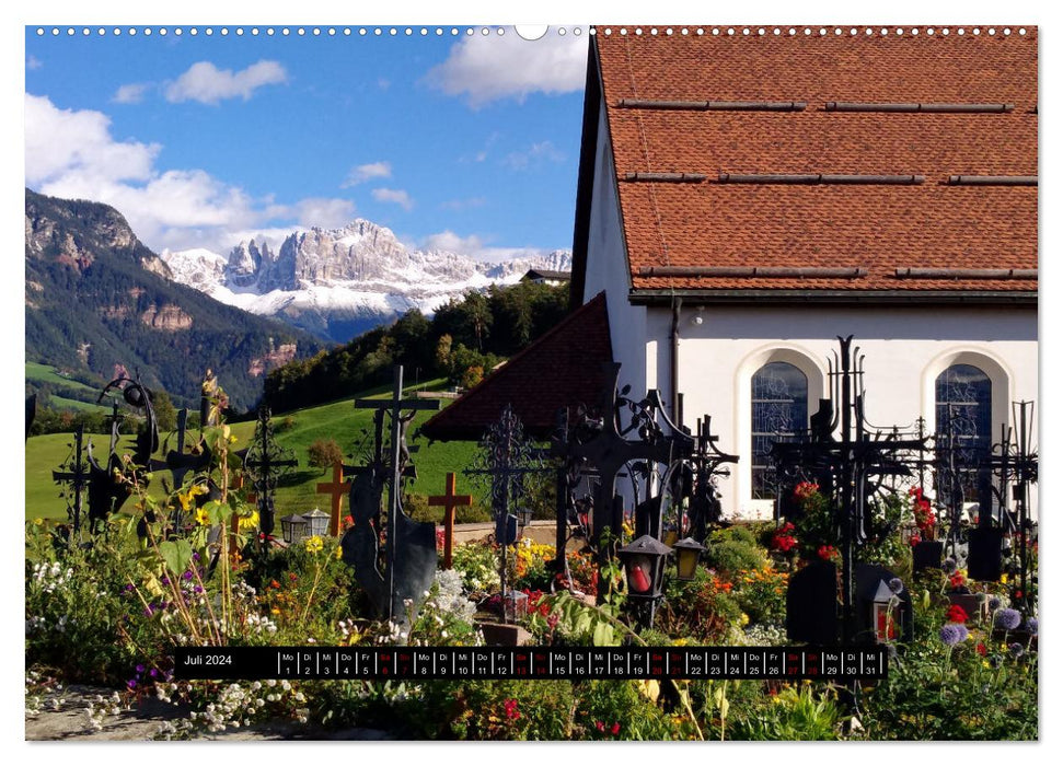 Dolomiten - Latemar und Rosengarten (CALVENDO Premium Wandkalender 2024)