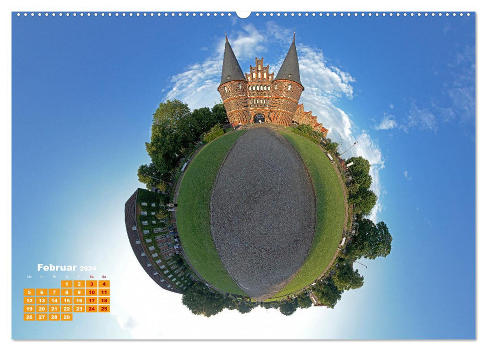 Little Planet - Cities in Germany (CALVENDO wall calendar 2024) 