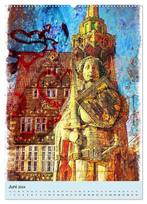 Mein Herz schlägt für Bremen (CALVENDO Premium Wandkalender 2024)