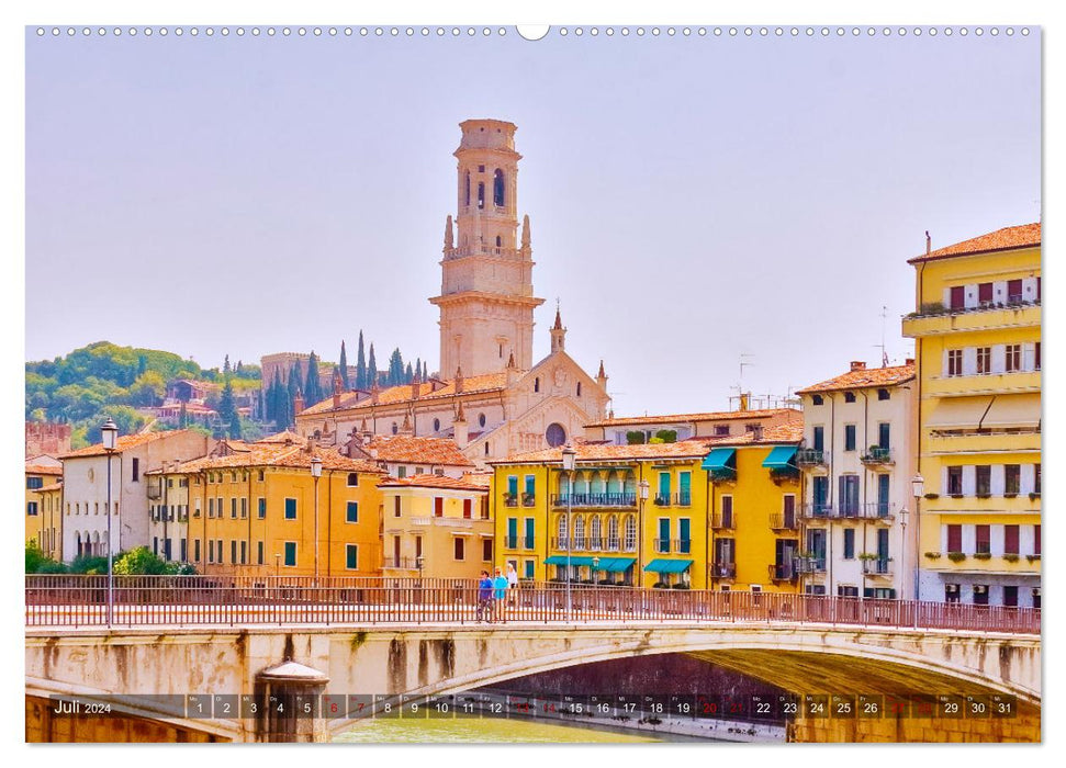 Bellezze del Nord Italia (CALVENDO Premium Wandkalender 2024)