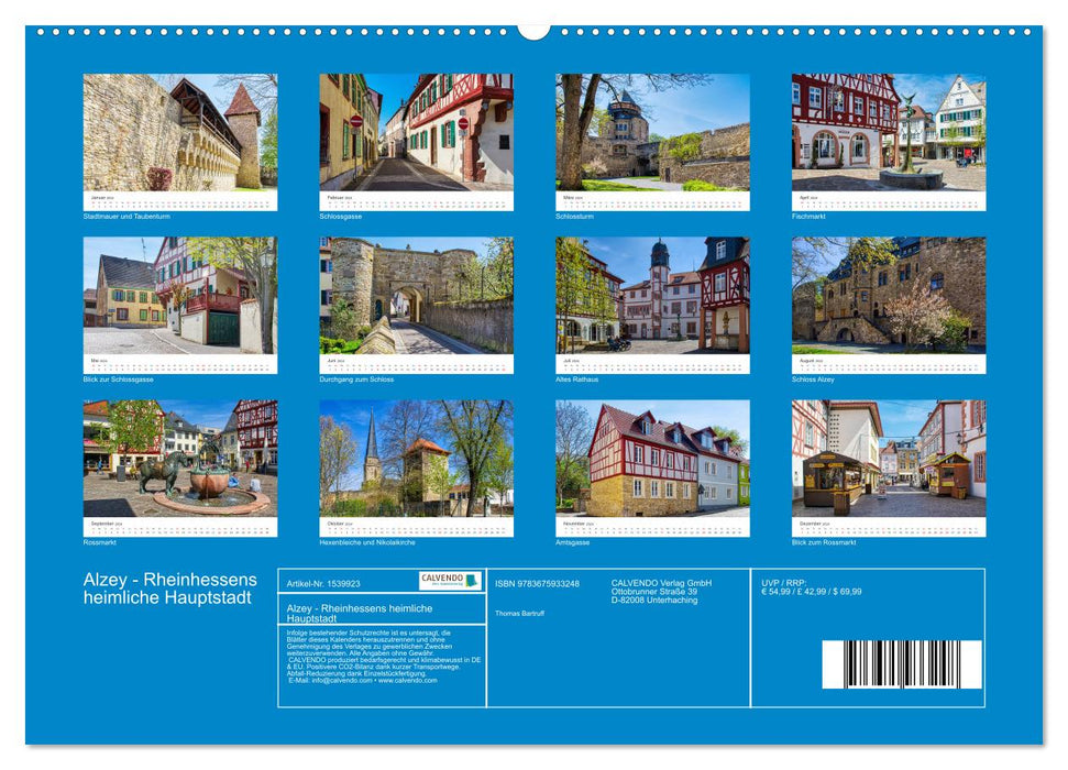 Alzey - Rheinhessen's secret capital (CALVENDO wall calendar 2024) 