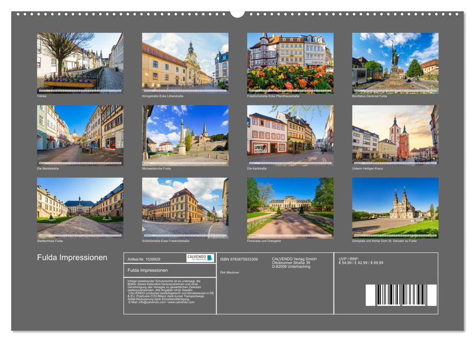 Fulda impressions (CALVENDO wall calendar 2024) 