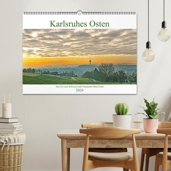 Karlsruhes Osten (CALVENDO Wandkalender 2024)