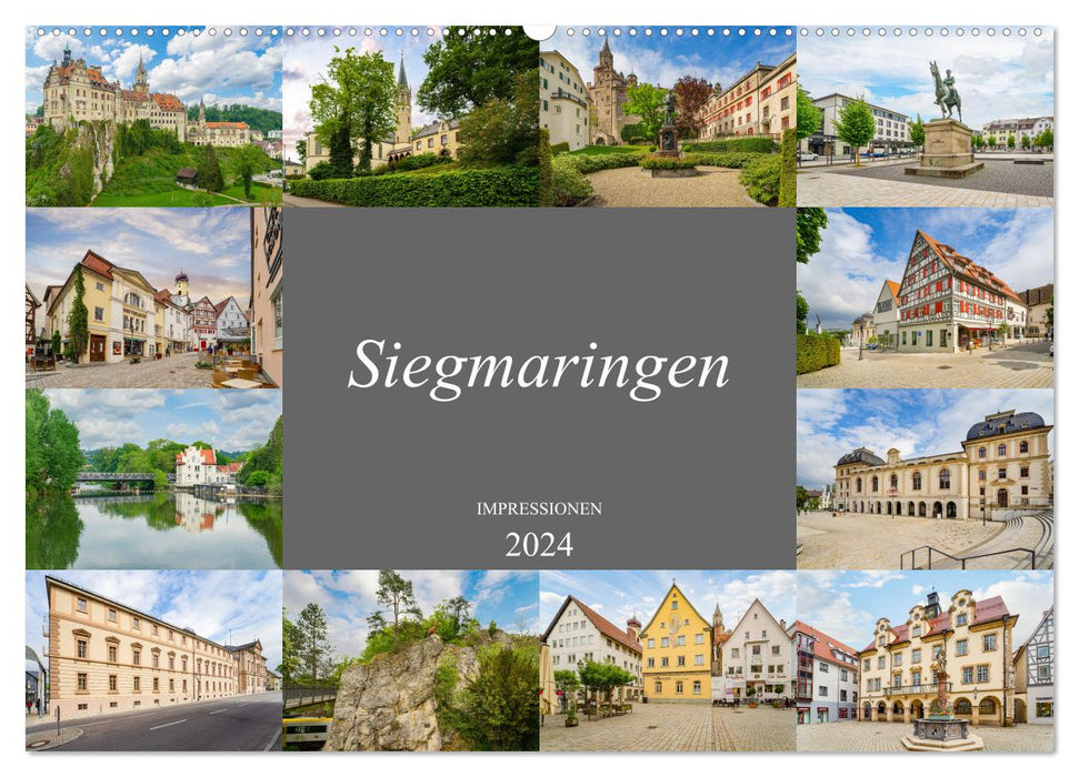 Sigmaringen impressions (CALVENDO wall calendar 2024) 