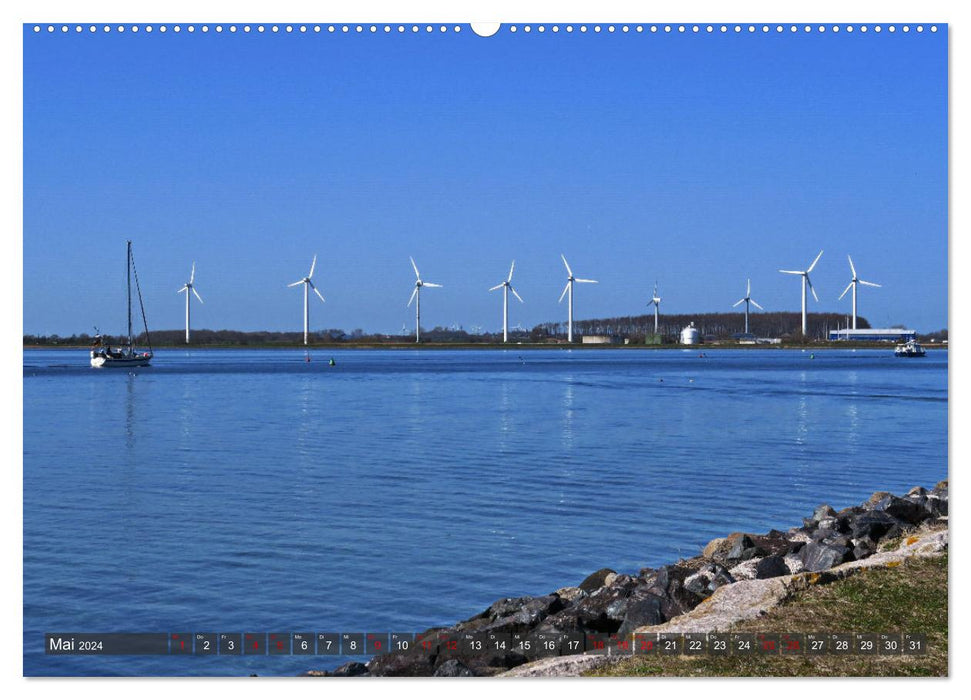 Windräder an der Ostsee! (CALVENDO Wandkalender 2024)