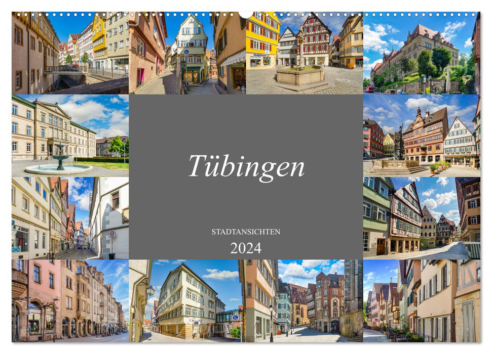Tübingen Stadtansichten (CALVENDO Wandkalender 2024)