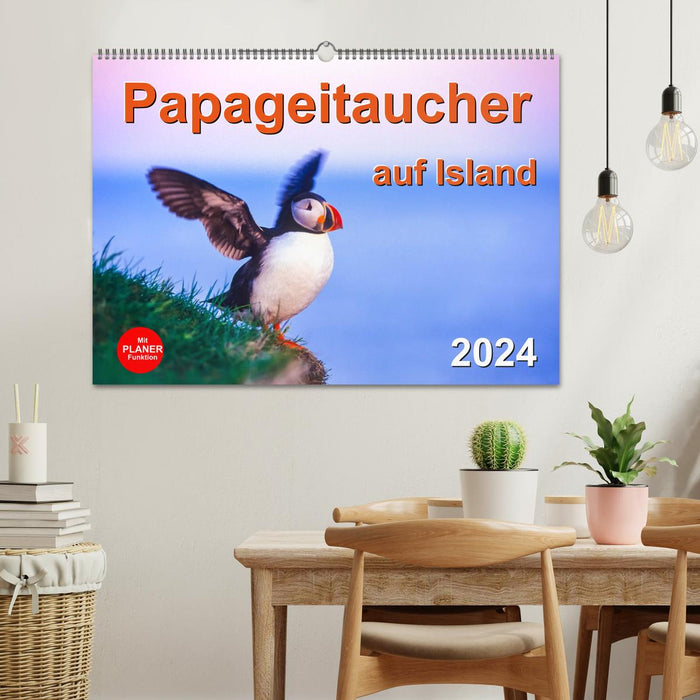 Puffins on Iceland (CALVENDO wall calendar 2024) 