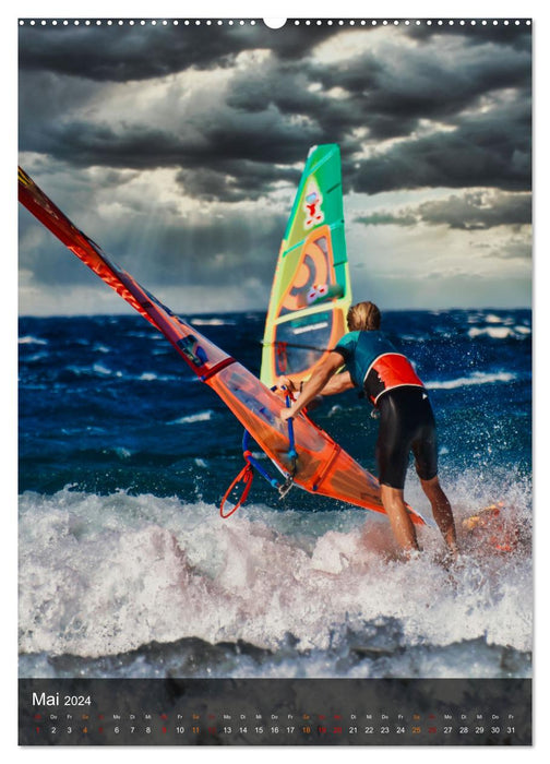 Windsurfing - Wind und Wellen (CALVENDO Premium Wandkalender 2024)