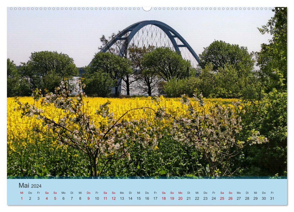 Fehmarnsund Brücke (CALVENDO Premium Wandkalender 2024)