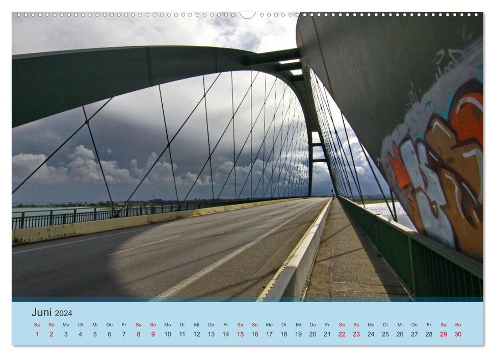 Fehmarnsund Brücke (CALVENDO Premium Wandkalender 2024)