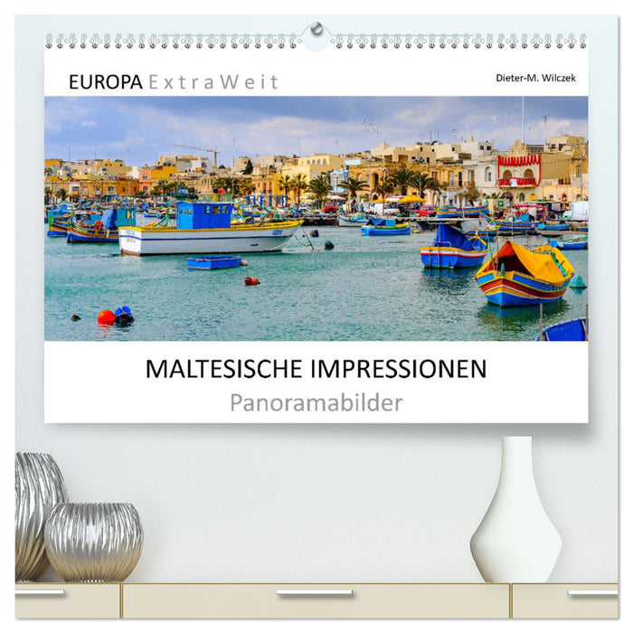 MALTESISCHE IMPRESSIONEN - Panoramabilder (CALVENDO Premium Wandkalender 2024)