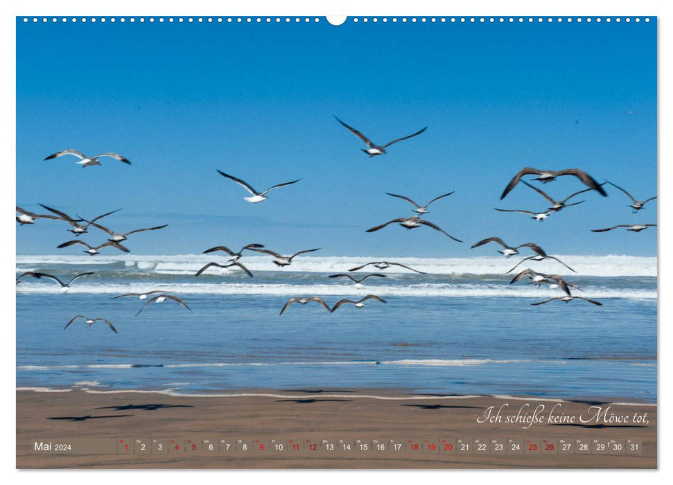 Seagull Song de Christian Morgenstern par fru.ch (Calendrier mural CALVENDO Premium 2024) 