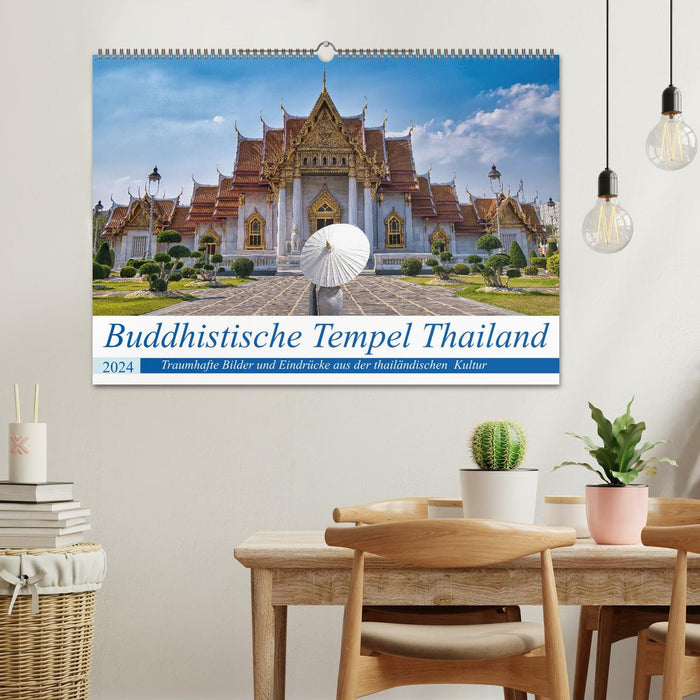 Buddhistische Tempel Thailand (CALVENDO Wandkalender 2024)