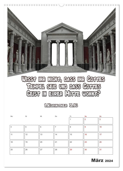 drei.sechzehn - Der Jesus Kalender (CALVENDO Premium Wandkalender 2024)