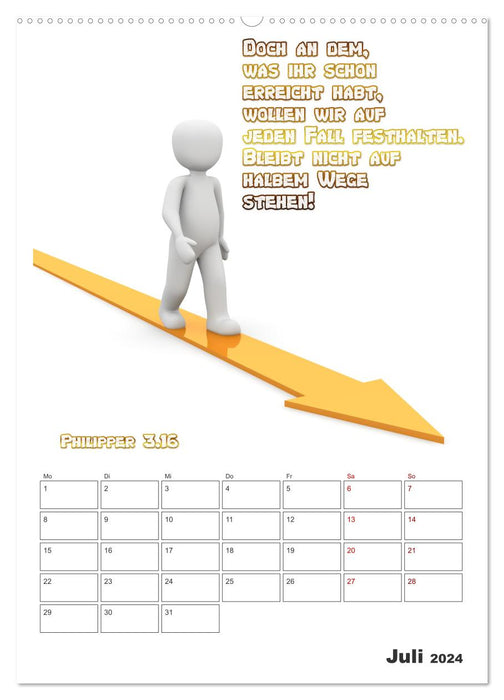 drei.sechzehn - Der Jesus Kalender (CALVENDO Premium Wandkalender 2024)