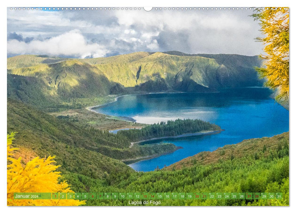 Azoren: Europas milder Westen (CALVENDO Premium Wandkalender 2024)