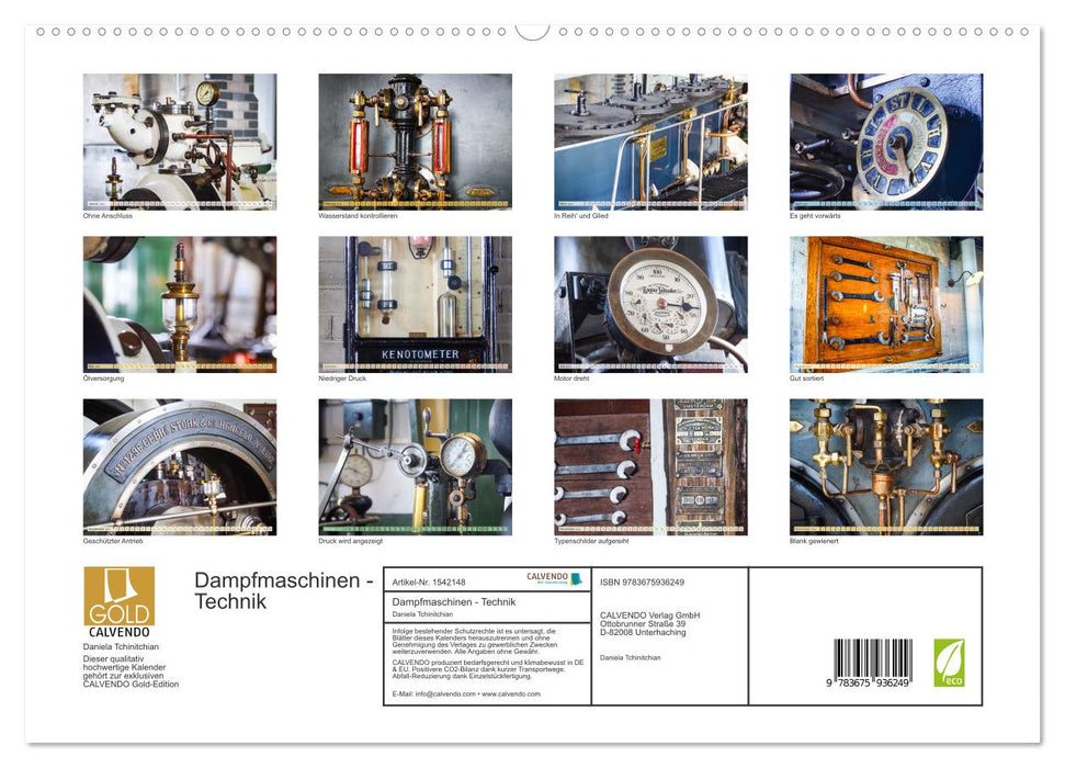 Dampfmaschinen - Technik (CALVENDO Premium Wandkalender 2024)