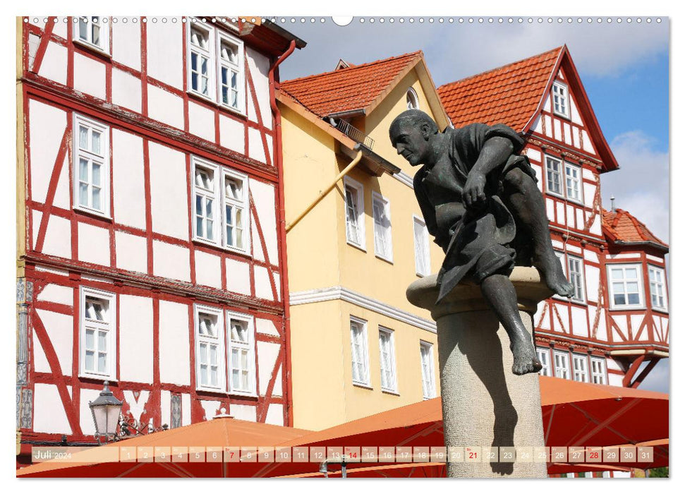 Deutschlandreise - Ein Spaziergang durch Eschwege (CALVENDO Premium Wandkalender 2024)