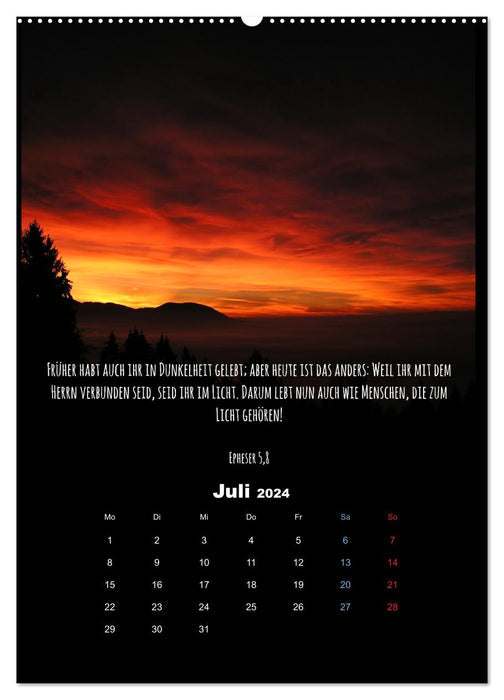 Der Bibelkalender - mit Gottes Wort durchs Jahr (CALVENDO Premium Wandkalender 2024)